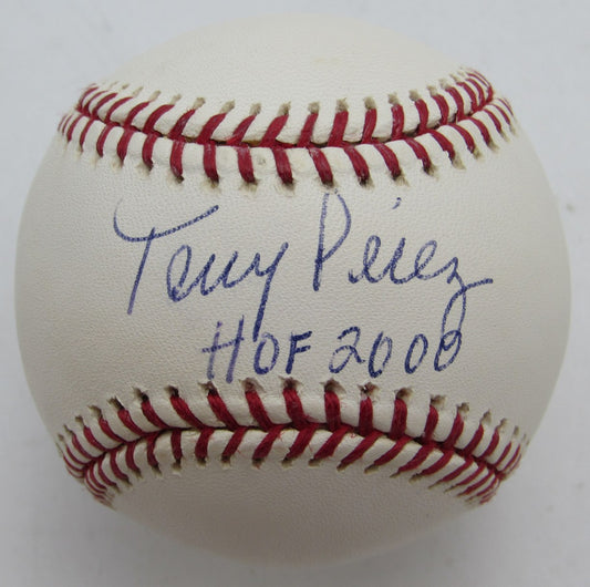 Tony Perez Signed/Autographed w/ HOF 2000 Insc OMLB Baseball Reds JSA 215389