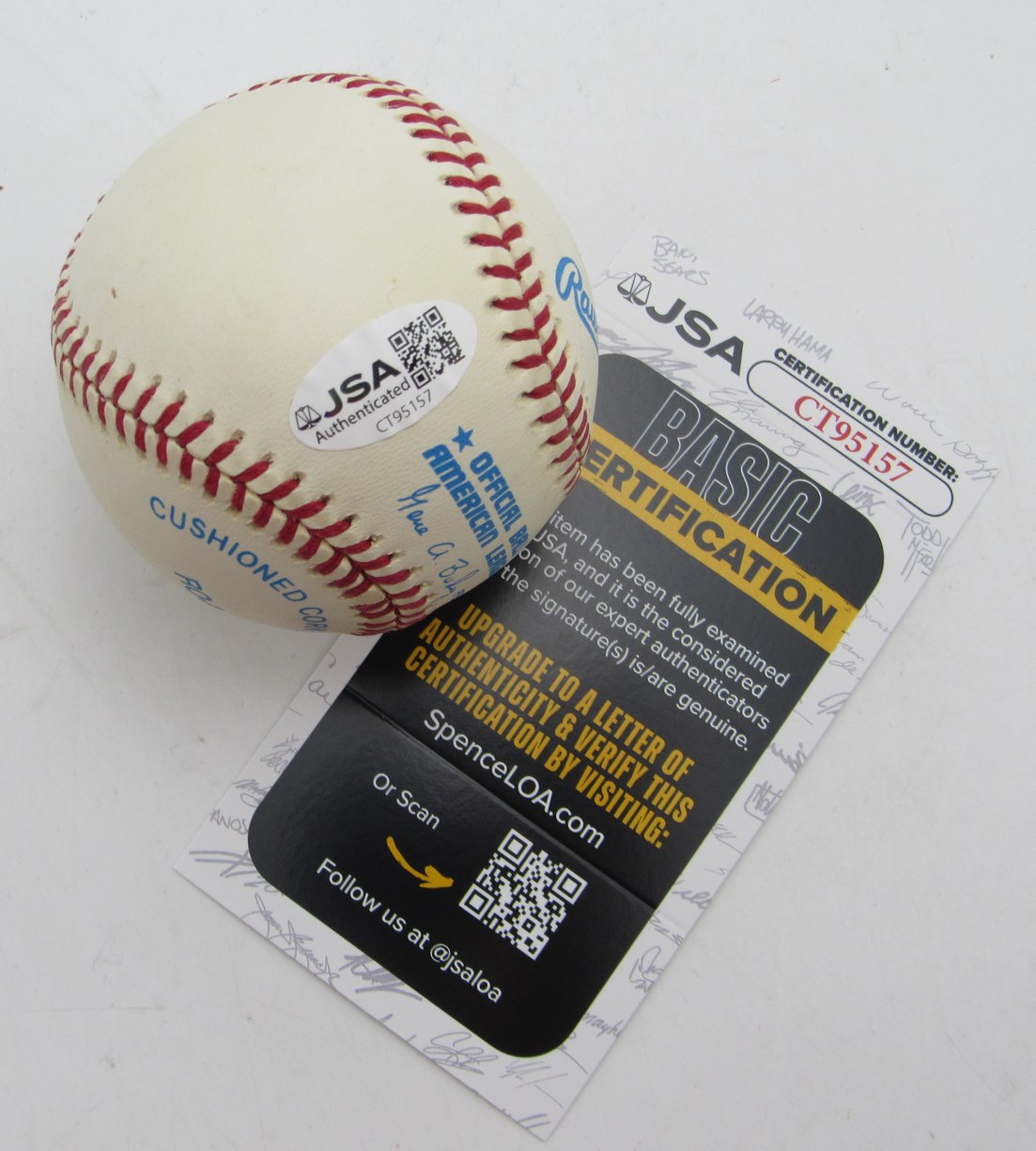 Ted Double Duty Radcliffe Signed/Autographed OALB Baseball Grays JSA 215392