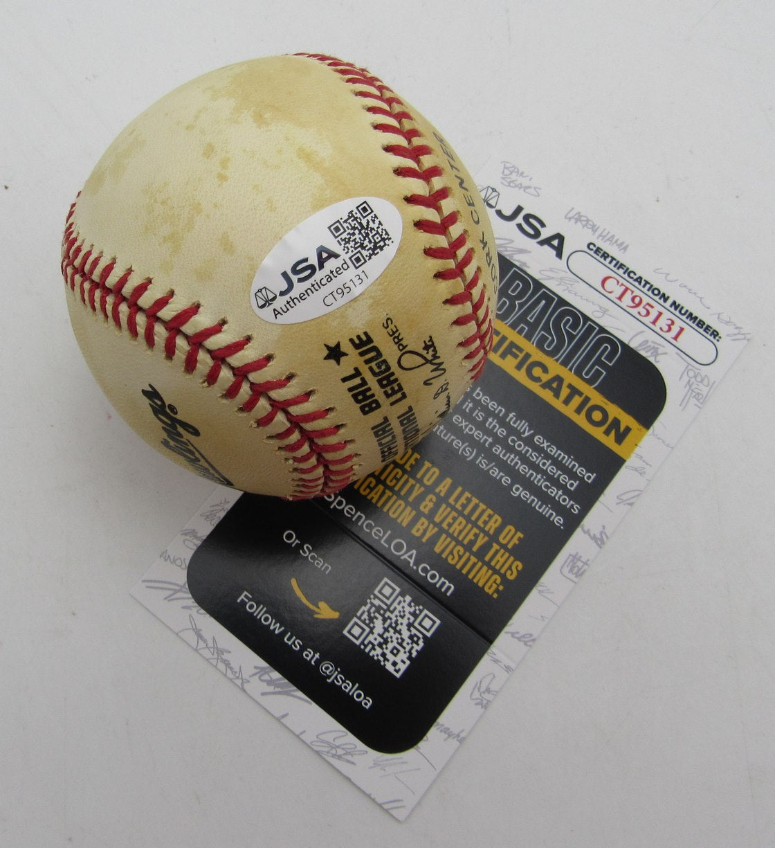 Willie Stargell HOF Signed/Autographed ONLB Baseball Pirates JSA 215403