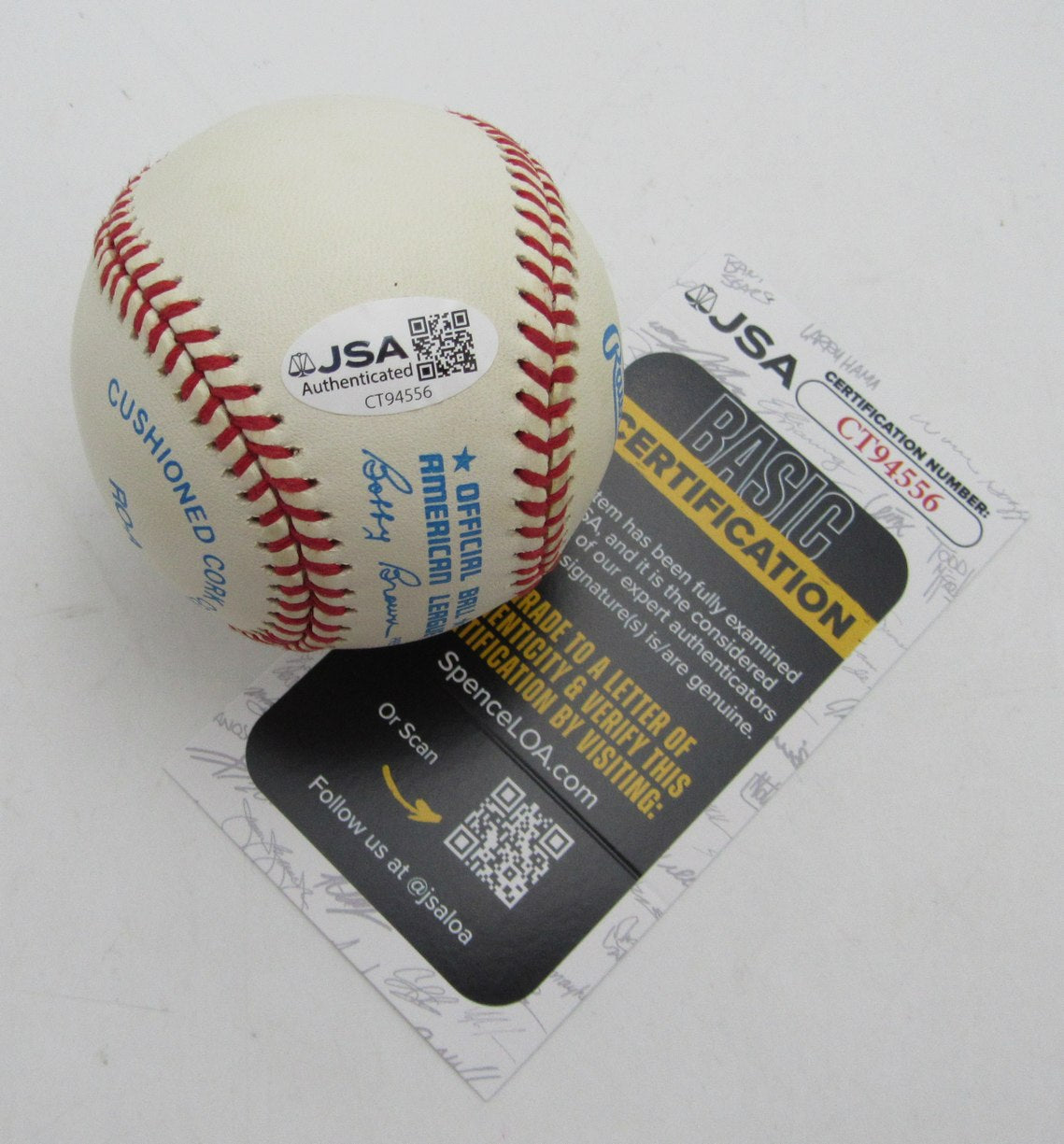 Nolan Ryan HOF Signed/Autographed OALB Baseball Astros Rangers JSA 215407