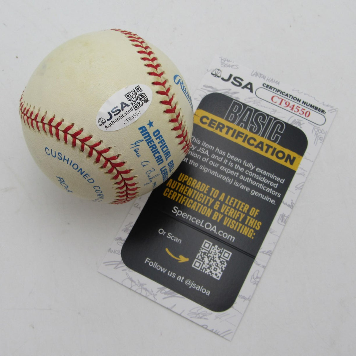 Cal Ripken Jr HOF Signed/Autographed OALB Baseball Orioles JSA 215411
