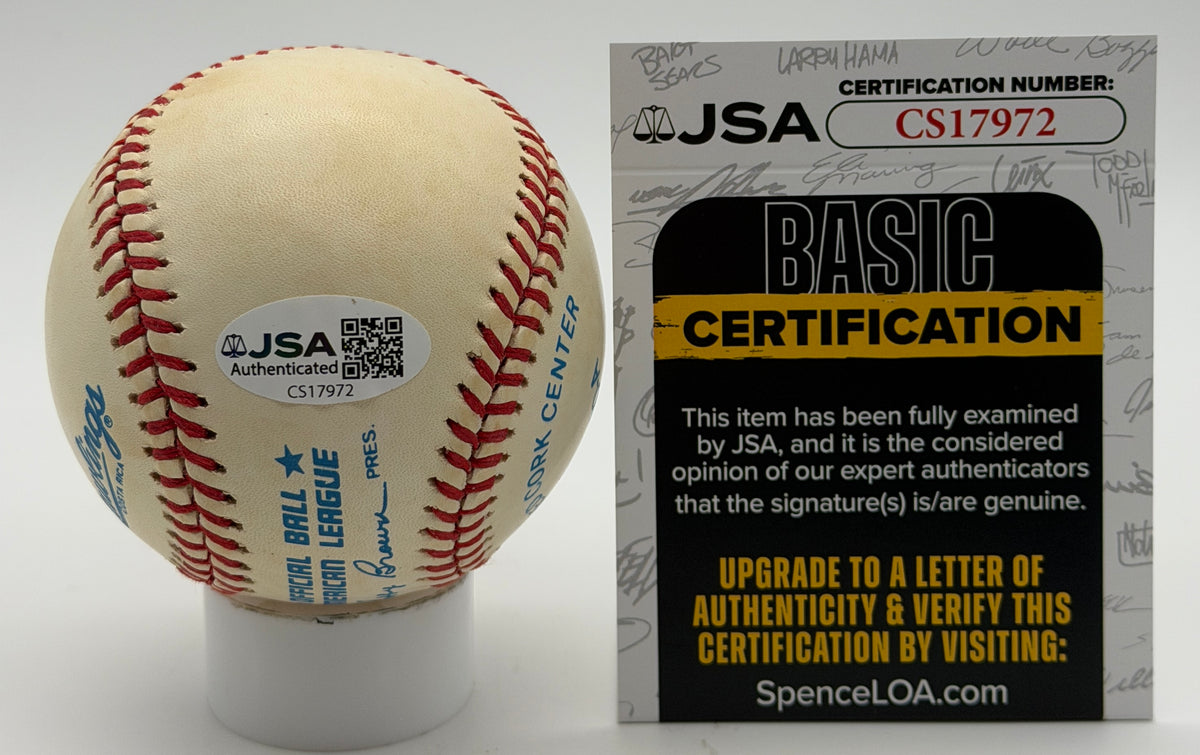 Don Larsen Signed/Autographed w/ 10-8-56 Insc OALB Baseball Yankees JSA 215584