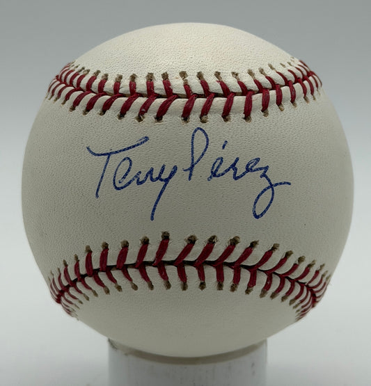 Tony Perez HOF Signed/Autographed OMLB Baseball Reds JSA 215588