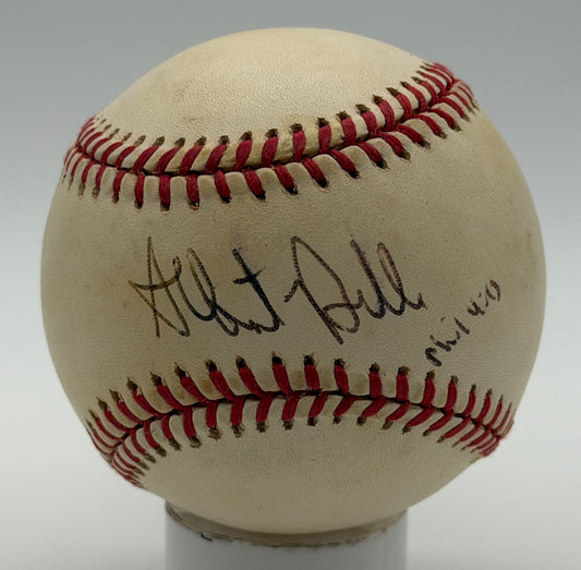 Albert Belle Signed/Autographed OALB Baseball Indians JSA 215590