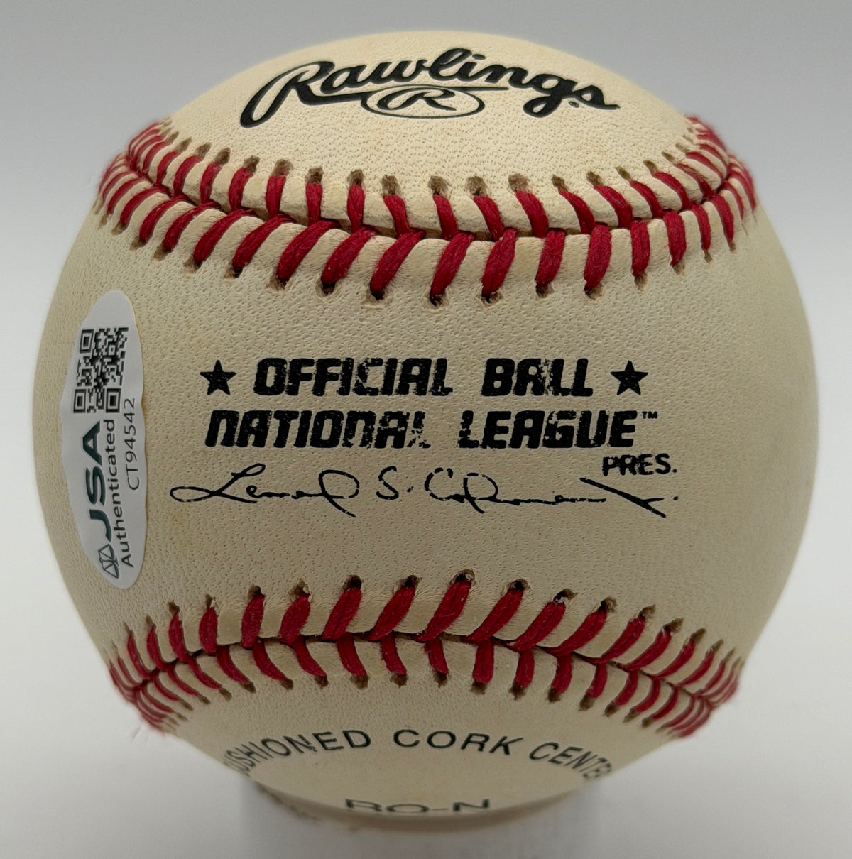 Tom Glavine HOF Signed w/ Chicks Dig the Longball ONLB Baseball Braves JSA 15592