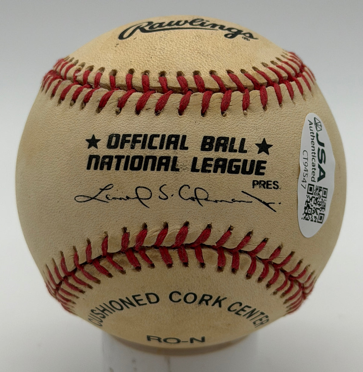 Lou Brock HOF Signed/Autographed w/ 3023 Insc ONLB Baseball Cardinals JSA 215598