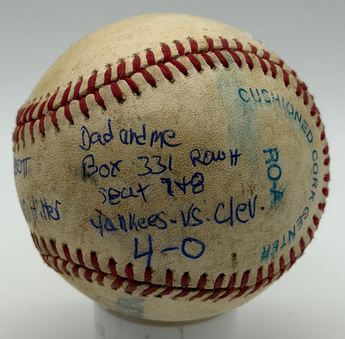Jim Abbott Signed/Autographed OALB Baseball Angels JSA 215599