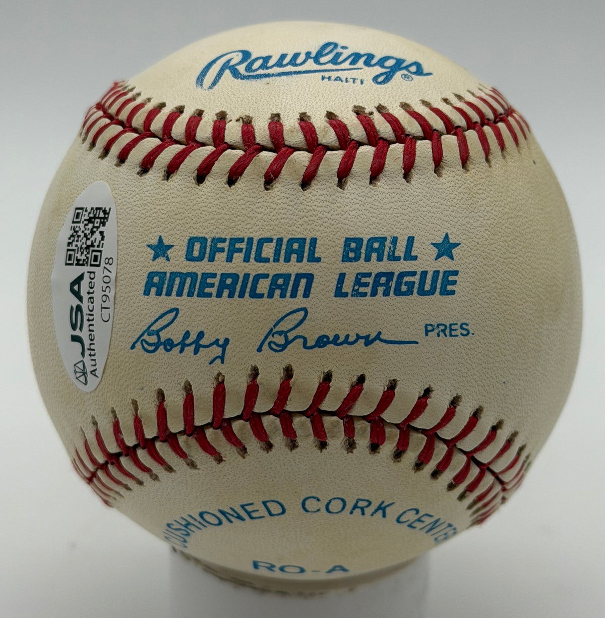 Phil Rizzuto HOF Signed/Autographed OALB Baseball Yankees JSA 215601