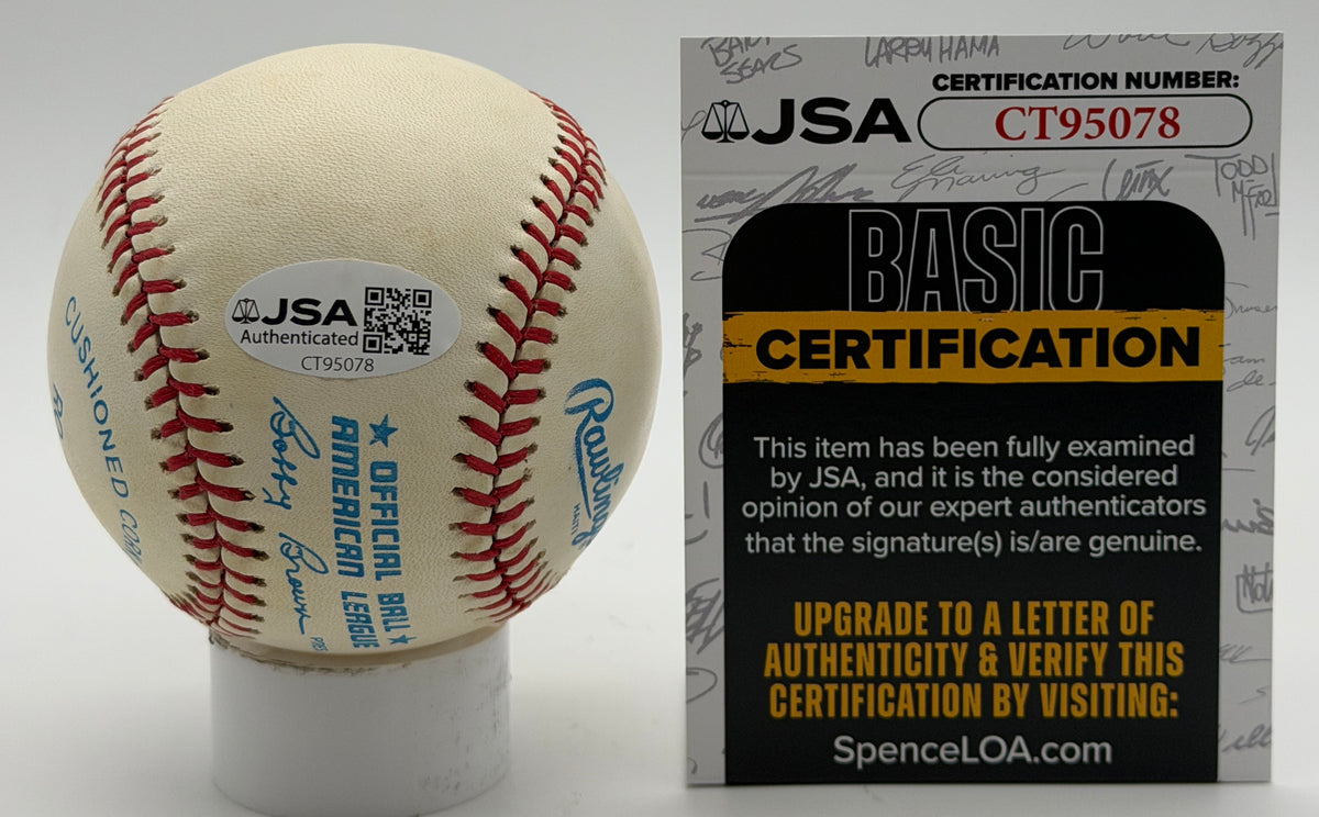 Phil Rizzuto HOF Signed/Autographed OALB Baseball Yankees JSA 215601