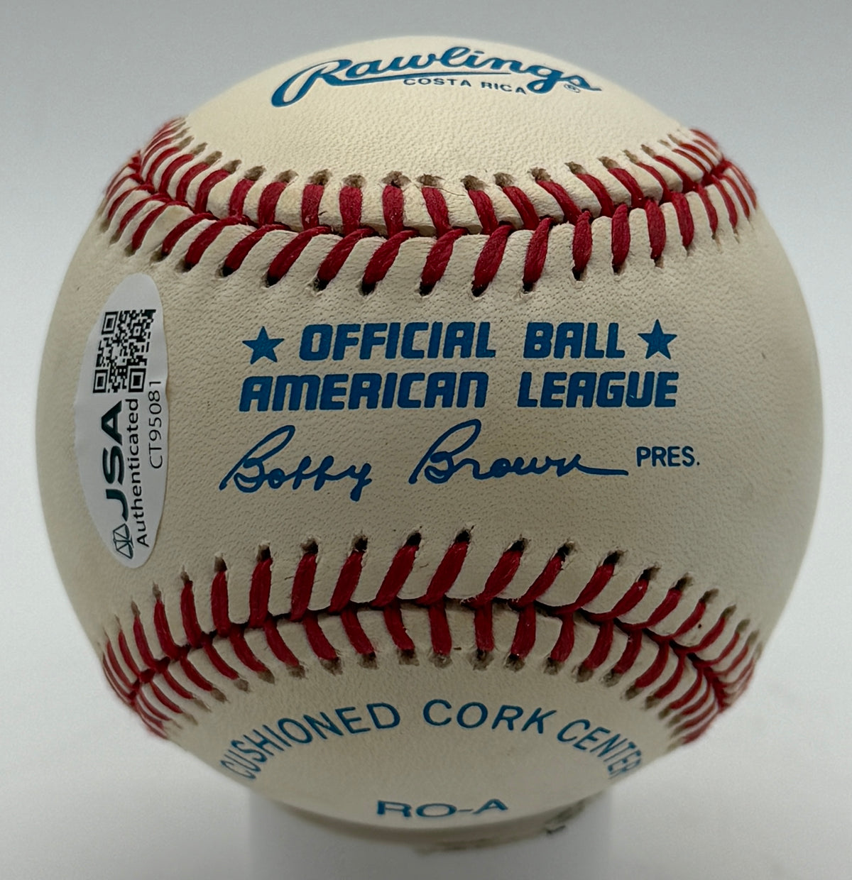 Whitey Ford HOF Signed/Autographed OALB Baseball Yankees JSA 215604