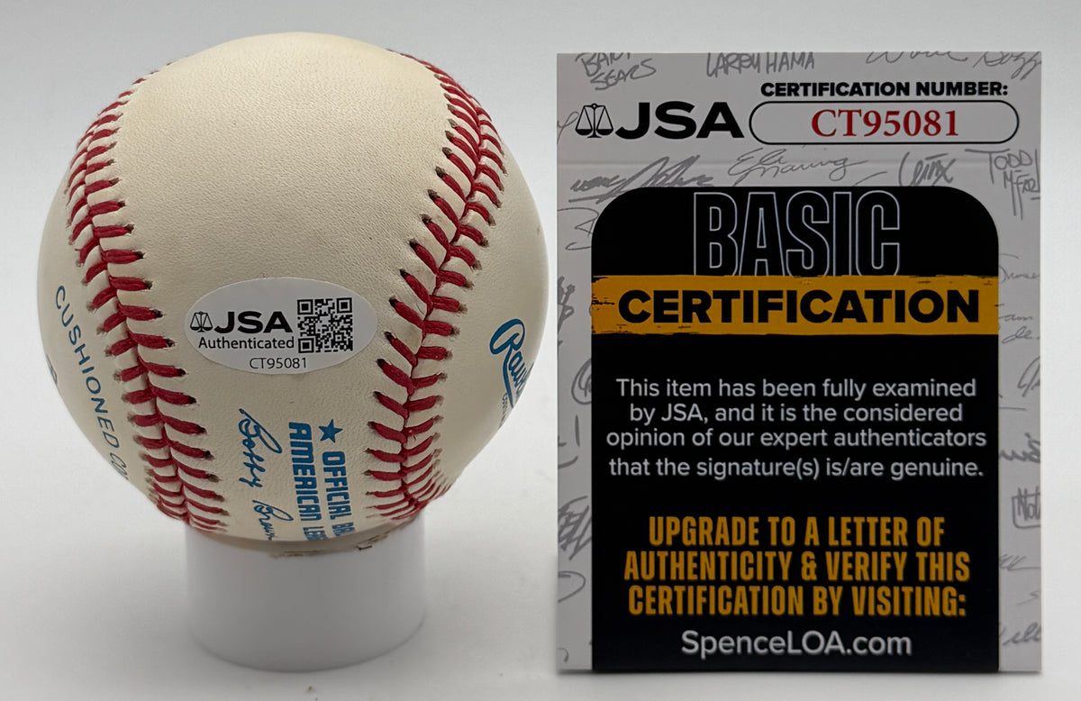 Whitey Ford HOF Signed/Autographed OALB Baseball Yankees JSA 215604