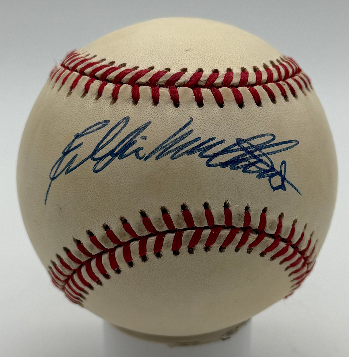 Eddie Mathews HOF Signed/Autographed ONLB Baseball Braves JSA 215607