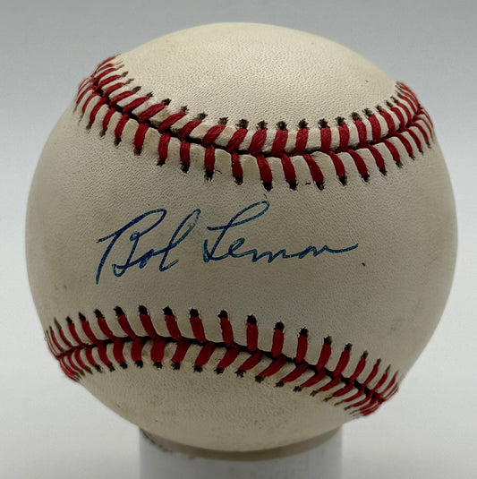 Bob Lemon HOF Signed/Autographed OALB Baseball Indians JSA 215615