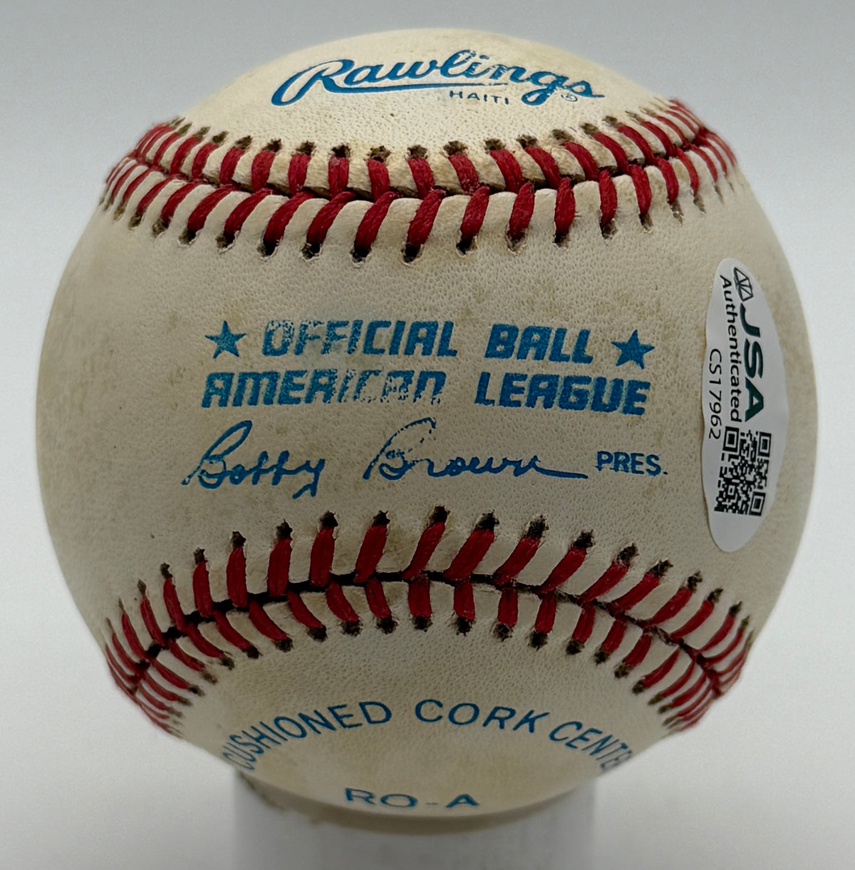 Bob Lemon HOF Signed/Autographed OALB Baseball Indians JSA 215615