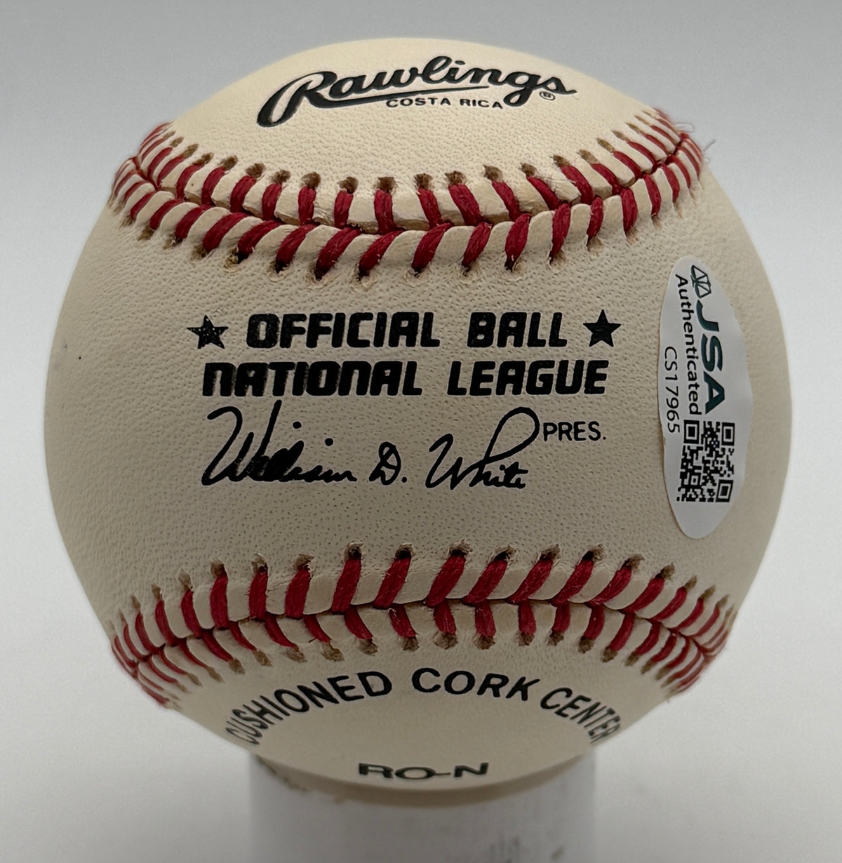 Joe Morgan HOF Signed/Autographed ONLB Baseball Reds JSA 215616