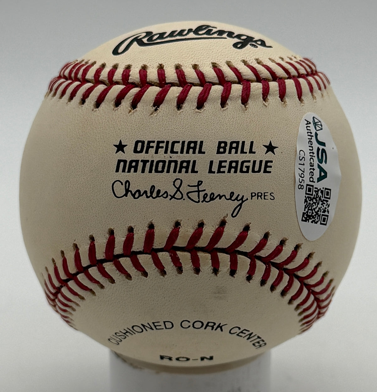 Bill Mazeroski Signed/Autographed w/ HOF 01 Insc ONLB Baseball Pirates JSA 215617