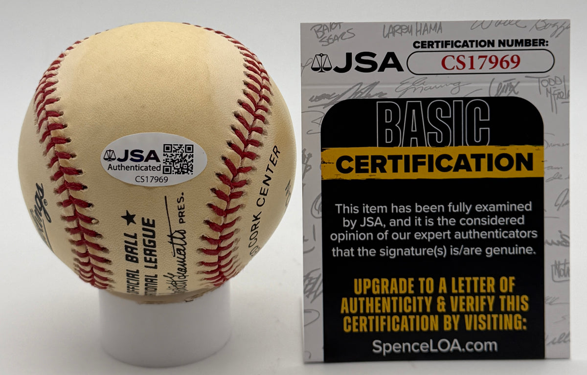 Phil Niekro HOF Signed/Autographed ONLB Baseball Braves JSA 215620