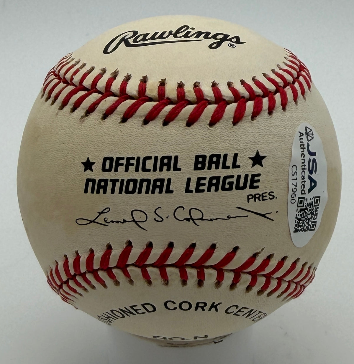 Ed Roebuck Signed/Autographed ONLB Baseball Dodgers JSA 215621