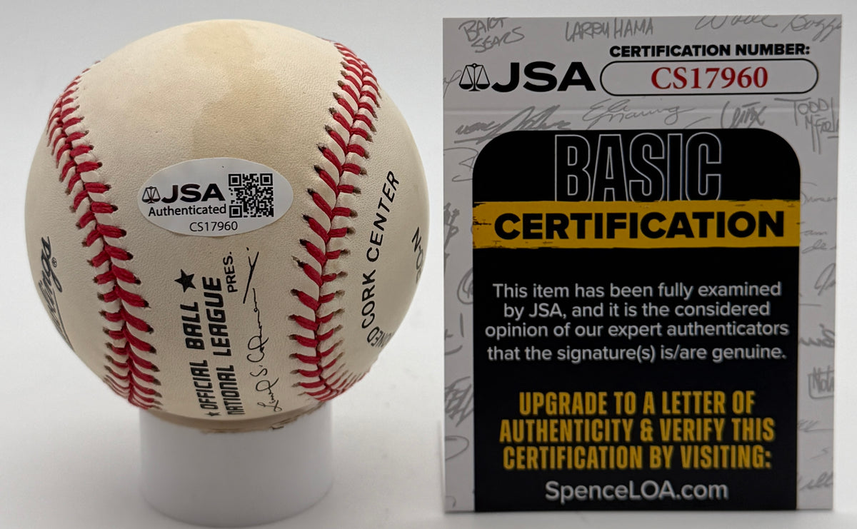 Ed Roebuck Signed/Autographed ONLB Baseball Dodgers JSA 215621