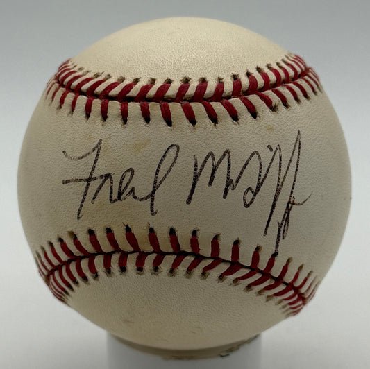 Fred McGriff HOF Signed/Autographed OALB Baseball Braves JSA 215622