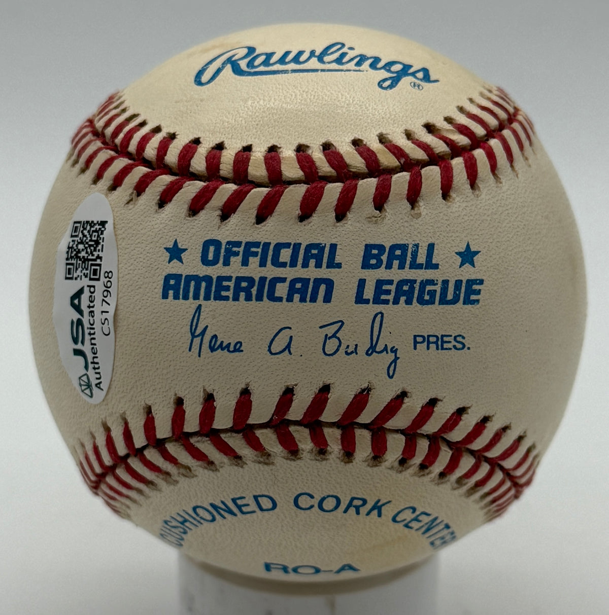 Fred McGriff HOF Signed/Autographed OALB Baseball Braves JSA 215622