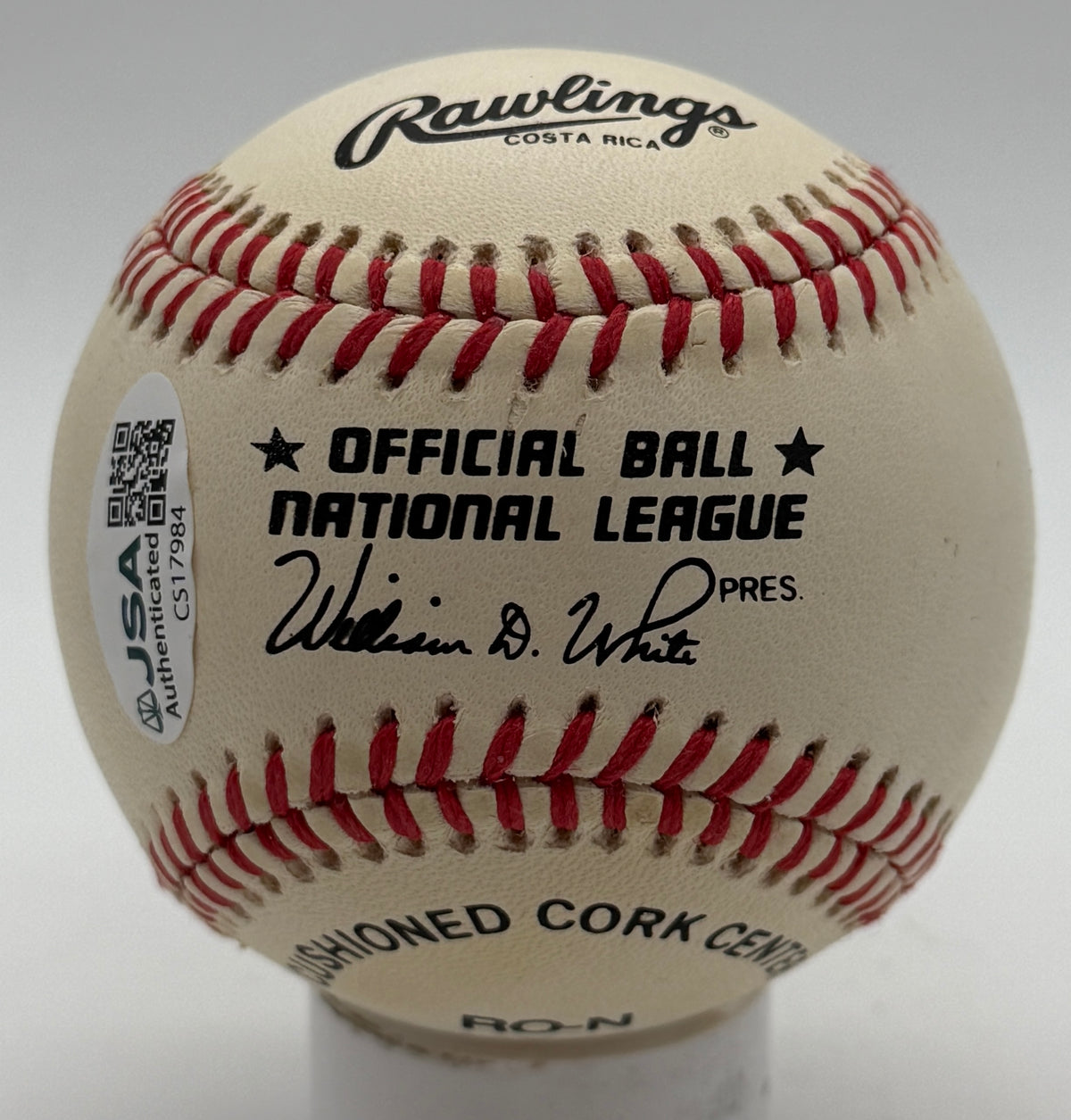 Johnny Mize HOF Signed/Autographed ONLB Baseball Yankees JSA 215624