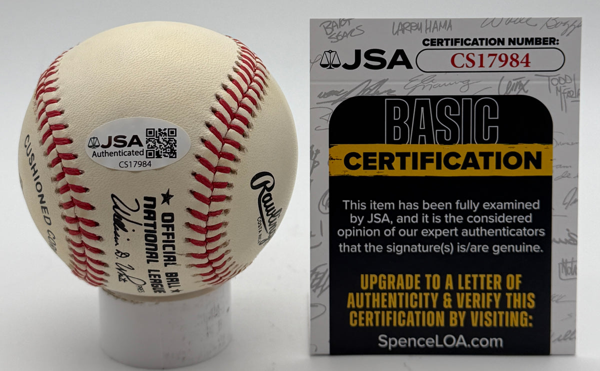 Johnny Mize HOF Signed/Autographed ONLB Baseball Yankees JSA 215624