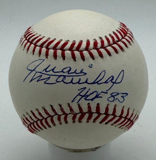 Juan Marichal Signed/Autographed w/ HOF 83 Insc OMLB Baseball Giants JSA 215629