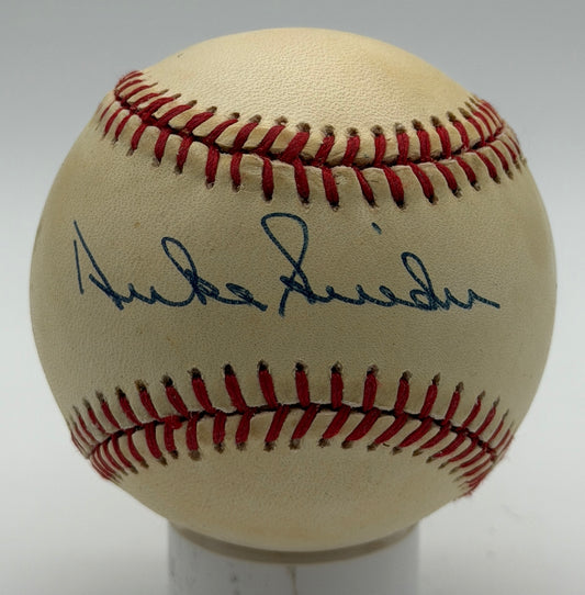 Duke Snider HOF Signed/Autographed ONLB Baseball Dodgers JSA 215632