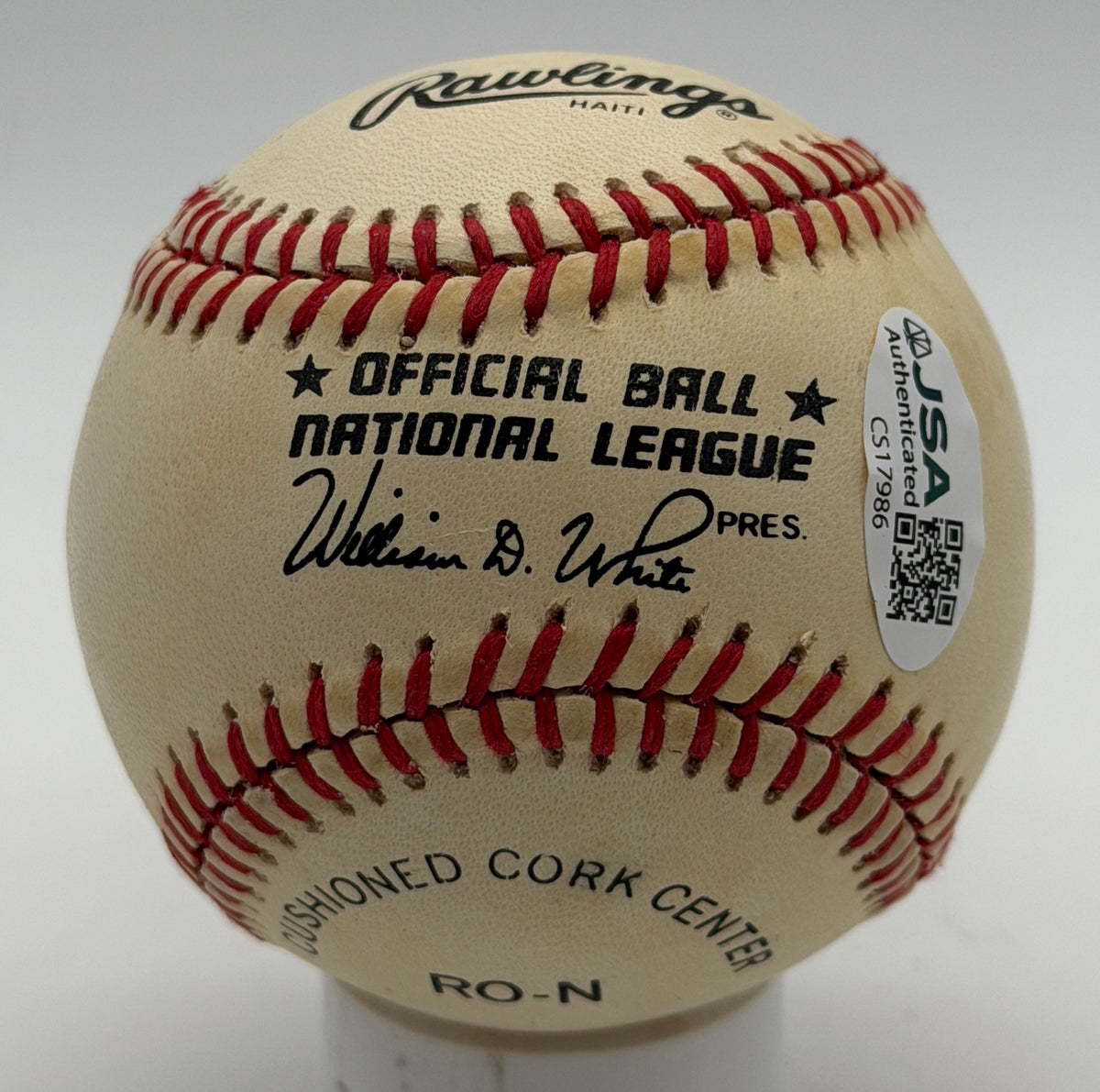 Duke Snider HOF Signed/Autographed ONLB Baseball Dodgers JSA 215632