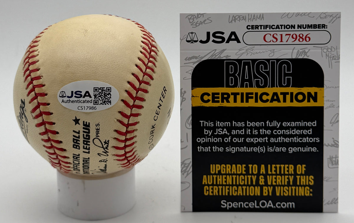 Duke Snider HOF Signed/Autographed ONLB Baseball Dodgers JSA 215632