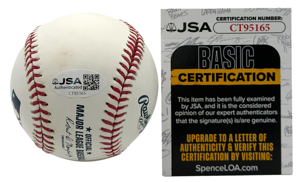 Carlos Beltran HOF Signed/Autographed OMLB Baseball Mets JSA 215636