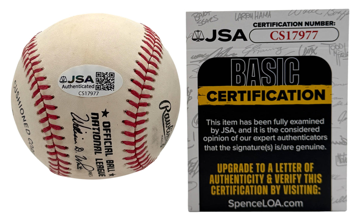 Tug McGraw Signed/Autographed ONLB Baseball Phillies JSA 215638