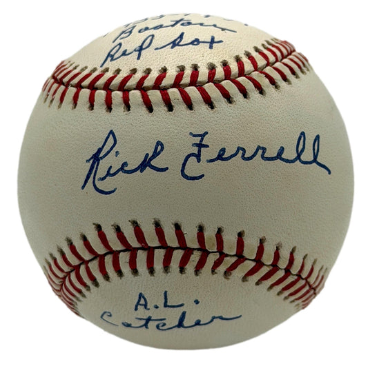Rick Ferrell HOF Signed/Autographed w/ Insc OALB Baseball Red Sox JSA 215639