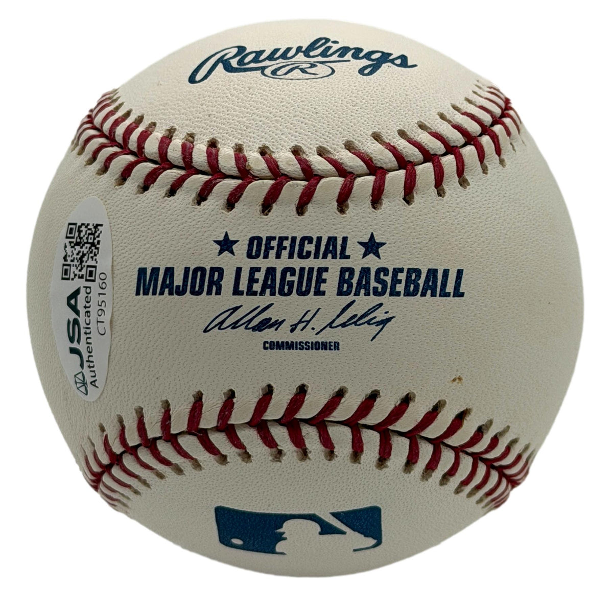 Chipper Jones HOF Signed/Autographed OMLB Baseball Braves JSA 215643