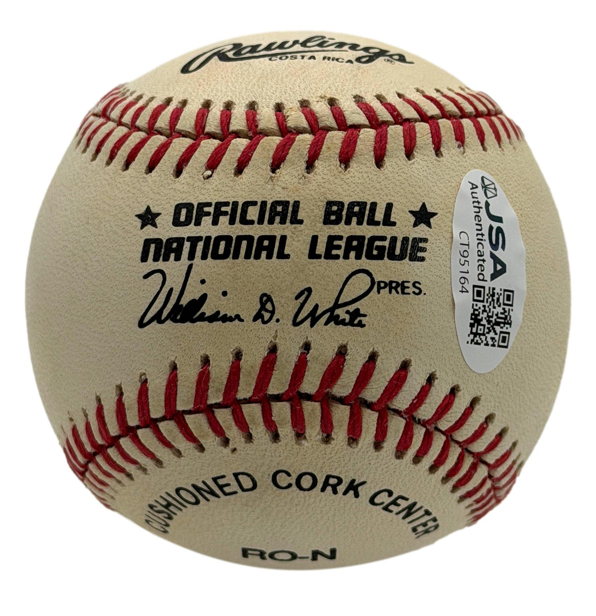 Albert Red Schoendienst HOF Signed Full Name ONLB Baseball Cardinals JSA 215644