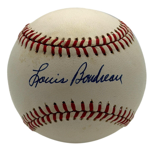 Lou Boudreau HOF Signed/Autographed OALB Baseball Red Sox JSA 215645
