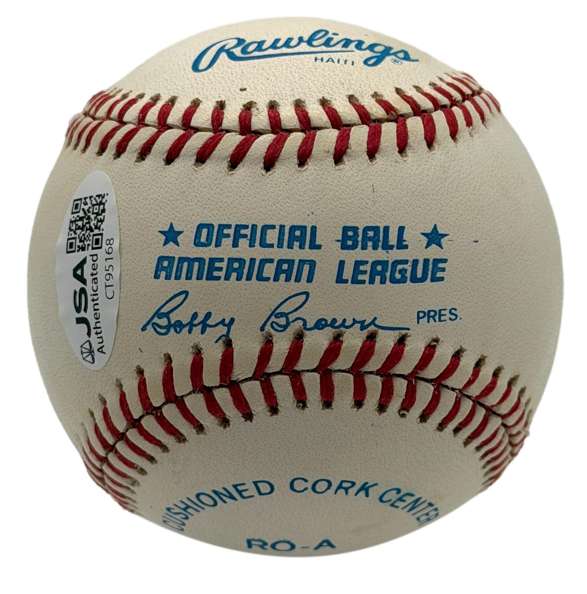 Lou Boudreau HOF Signed/Autographed OALB Baseball Red Sox JSA 215645