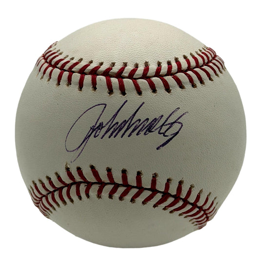 John Smoltz HOF Signed/Autographed OMLB Baseball Braves JSA 215648