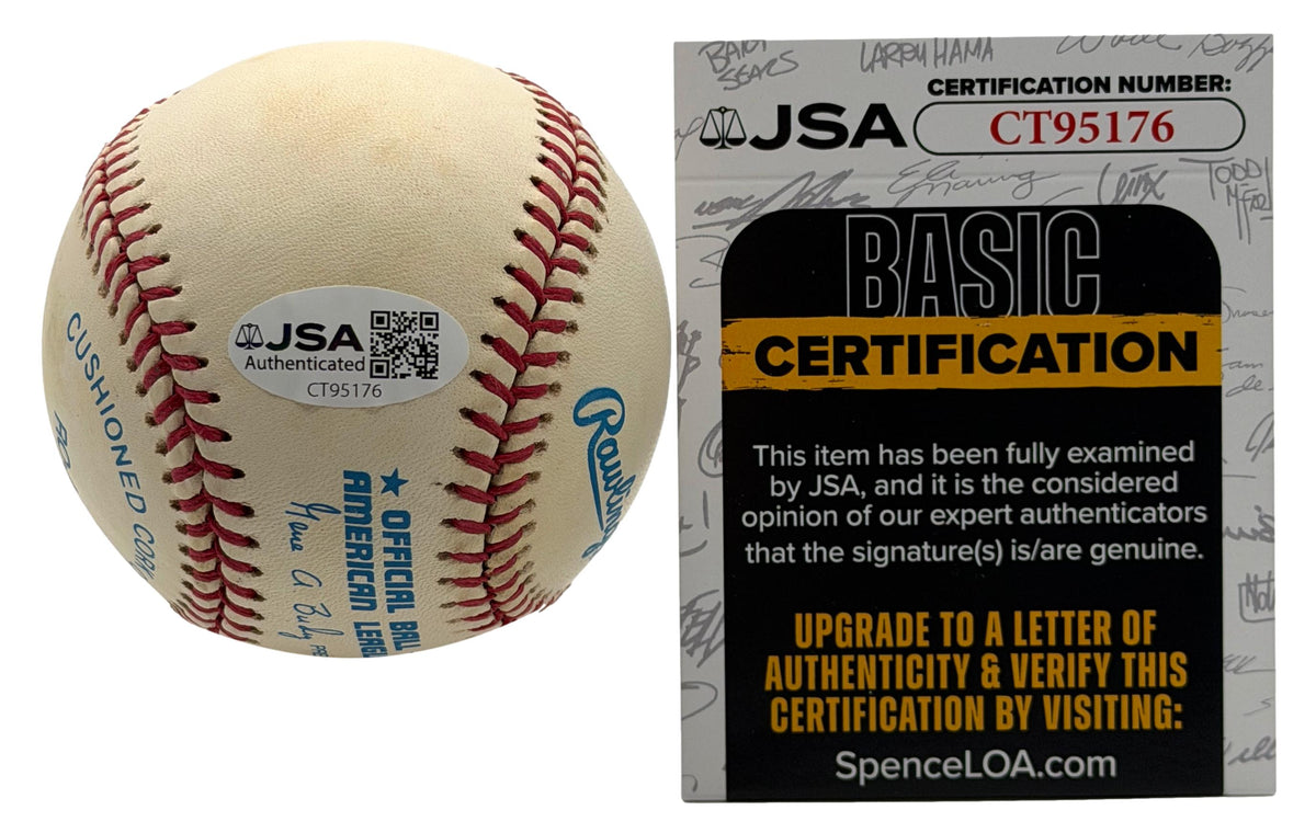 Al Barlick Signed/Autographed w. HOF 1989 Insc OALB Baseball Umpire JSA 215653