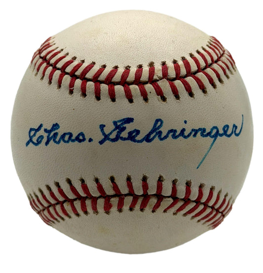 Charlie Gehringer HOF Signed/Autographed OALB Baseball Tigers JSA 215654