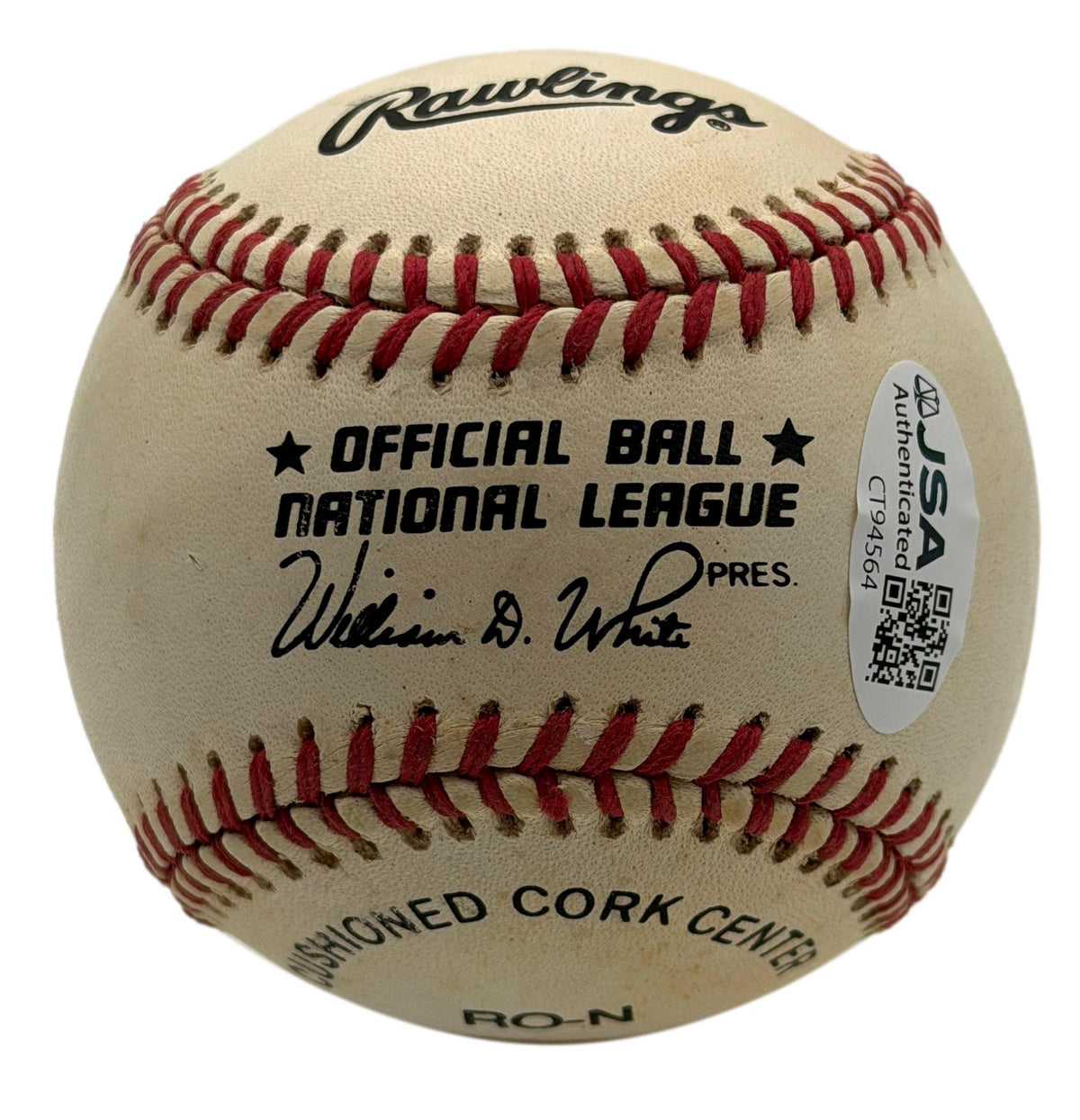 Stan Musial HOF Signed w/ Multiple Insc ONLB Baseball Cardinals JSA 215655