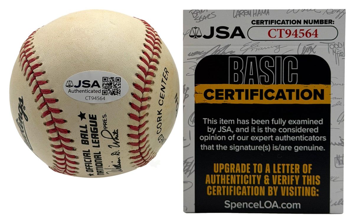 Stan Musial HOF Signed w/ Multiple Insc ONLB Baseball Cardinals JSA 215655