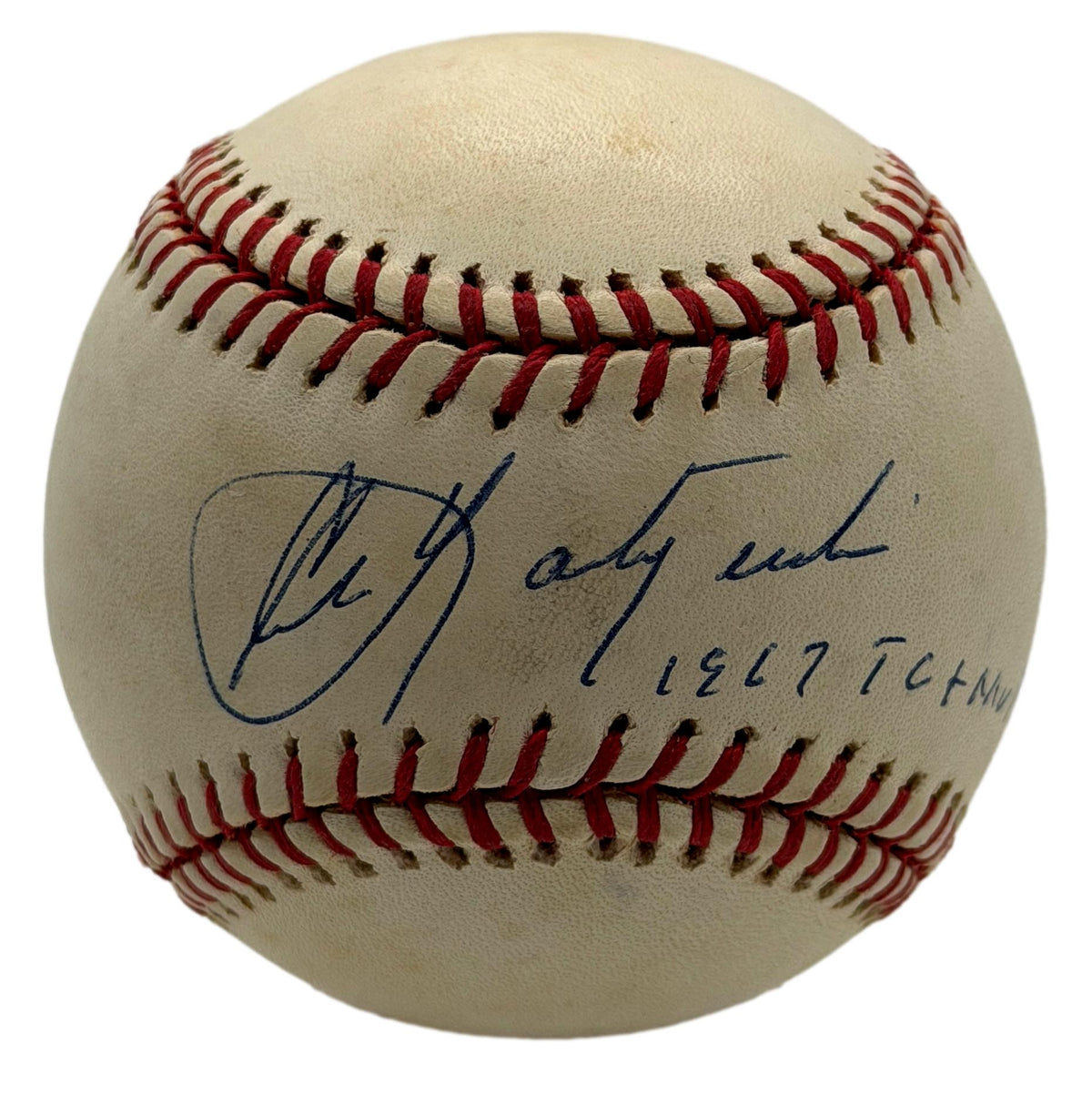 Carl Yastrzemski HOF Signed w/ Multiple Insc OALB Baseball Red Sox JSA 215661