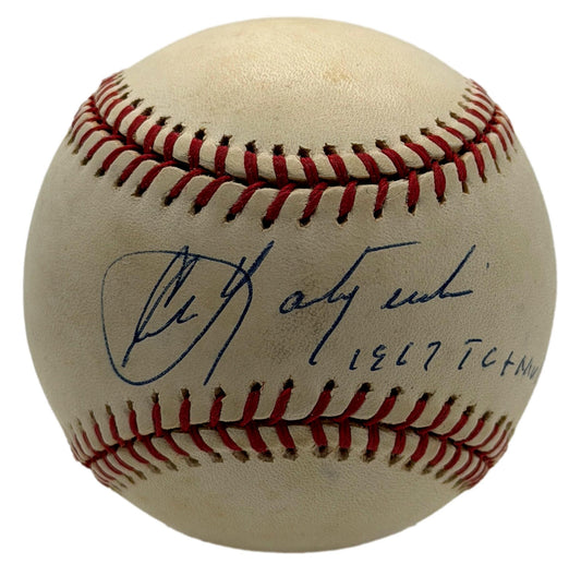 Carl Yastrzemski HOF Signed w/ Multiple Insc OALB Baseball Red Sox JSA 215661