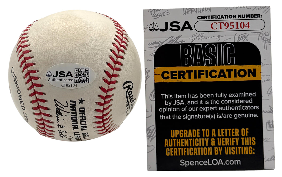Don Drysdale HOF Signed/Autographed ONLB Baseball Dodgers JSA 215664