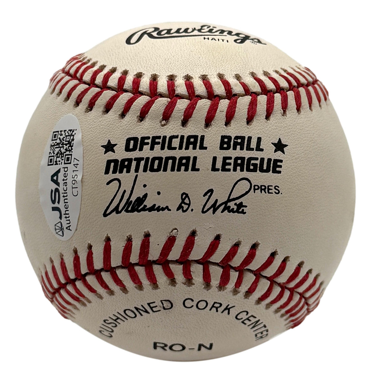 Bob Gibson HOF Signed/Autographed ONLB Baseball Cardinals JSA 215665