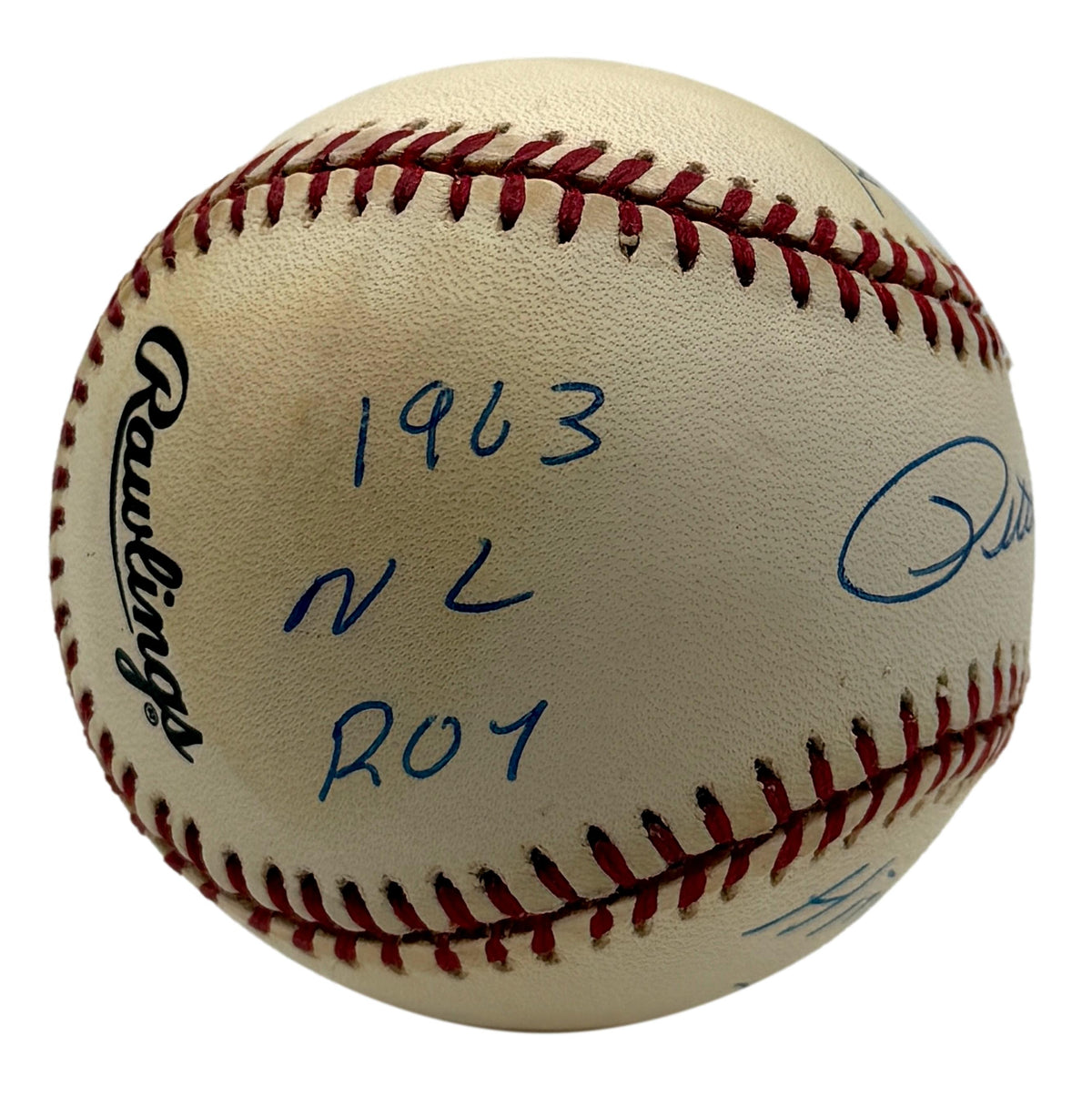Pete Rose Signed w/ Multiple Insc ONLB Baseball Phillies Reds JSA 215666