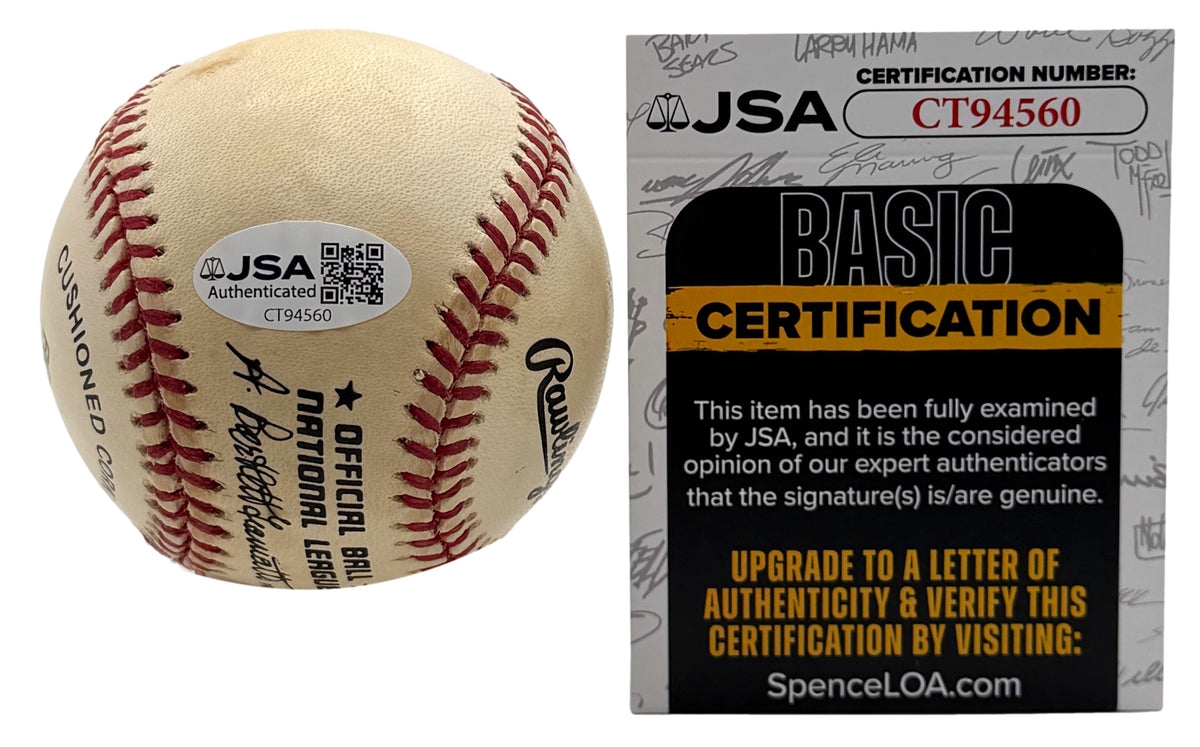 Pete Rose Signed w/ Multiple Insc ONLB Baseball Phillies Reds JSA 215666