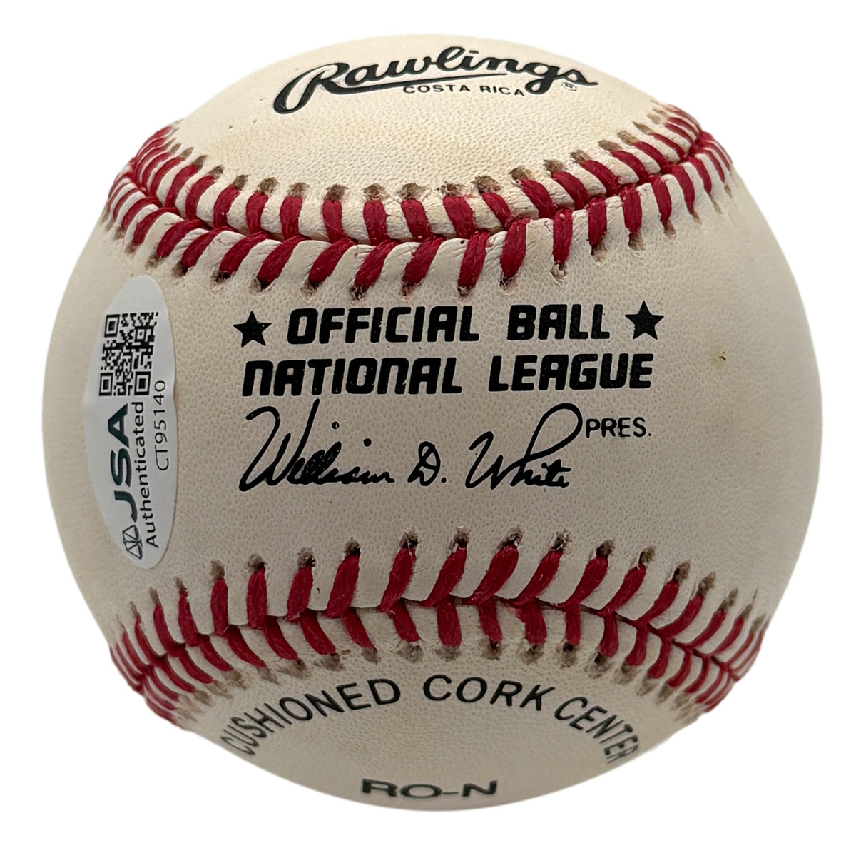 Johnny Bench HOF Signed/Autographed ONLB Baseball Reds JSA 215667